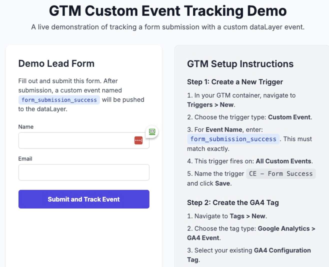 ขั้นตอนการตั้งค่าใน Google Tag Manager (GTM)